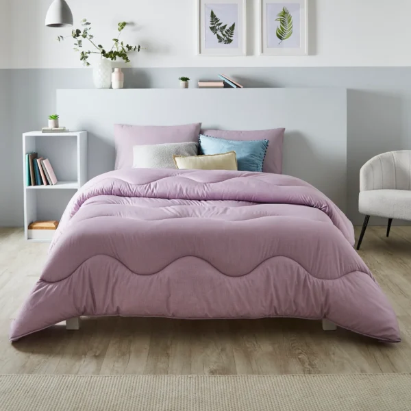 Alternative view of Night Lark® Linen Print Coverless Duvet - Lilac Bloom