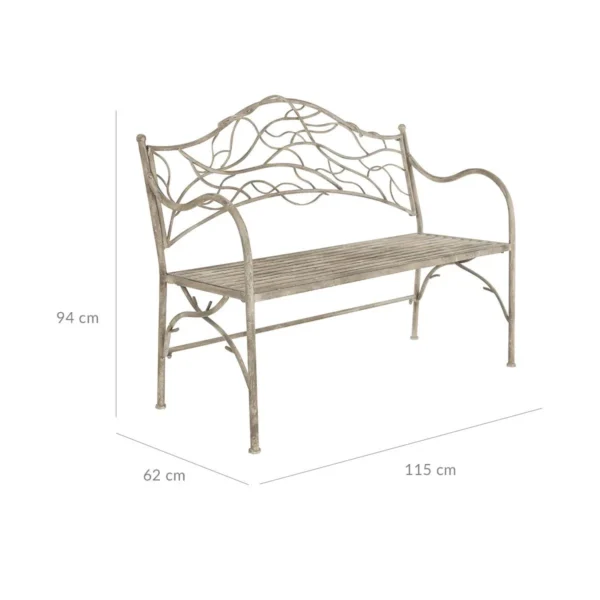 Viticcio metal garden bench - metal - image 6