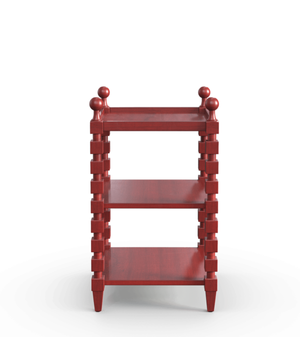 Huxley side table - brushed red