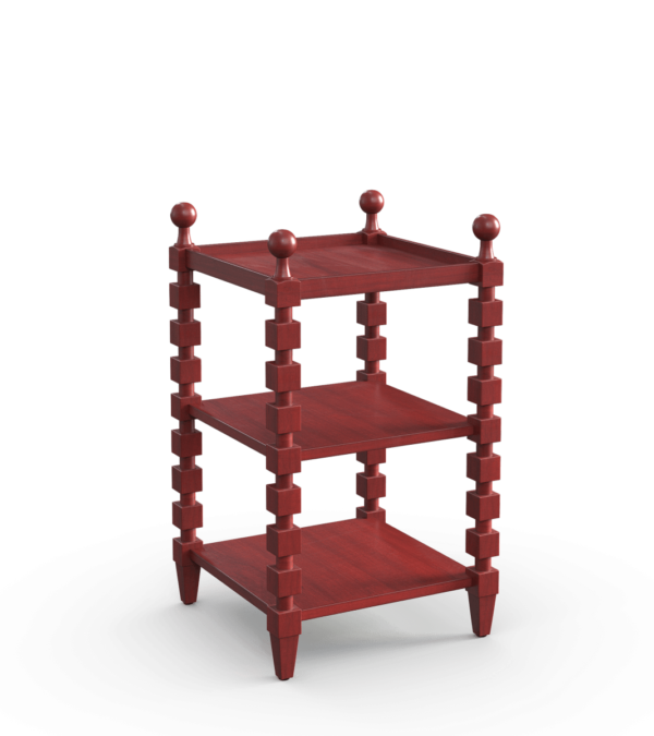 Huxley side table - brushed red