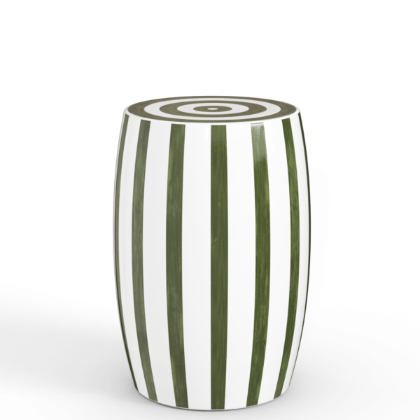 Rander Ceramic Stool - Spruce/White