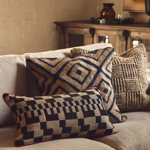 Tableau Cushion Cover - Graphite