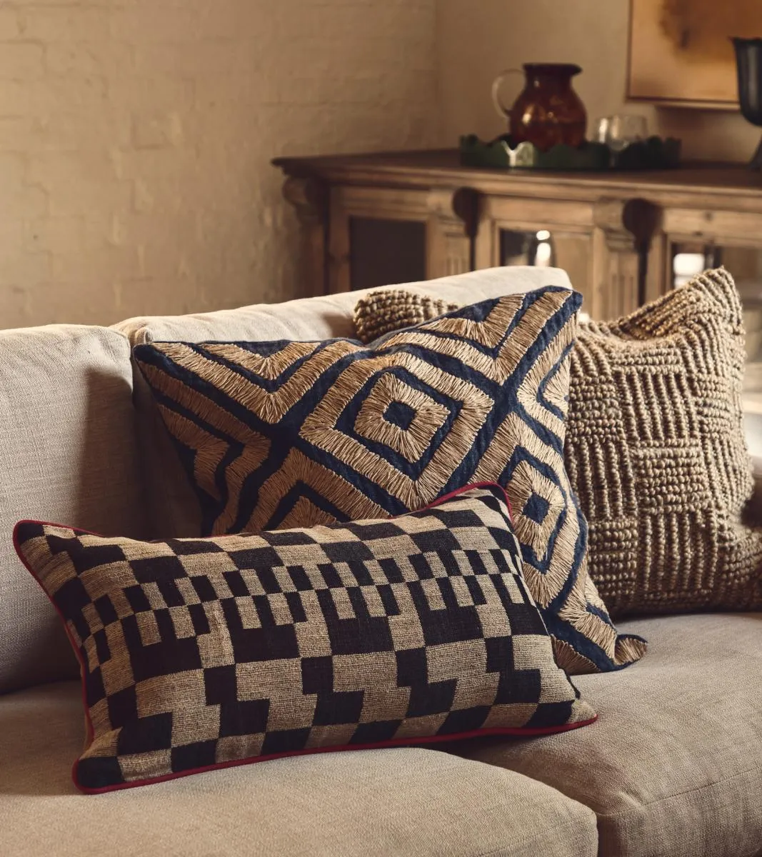 Tableau cushion cover - graphite Tableau cushion cover - graphite