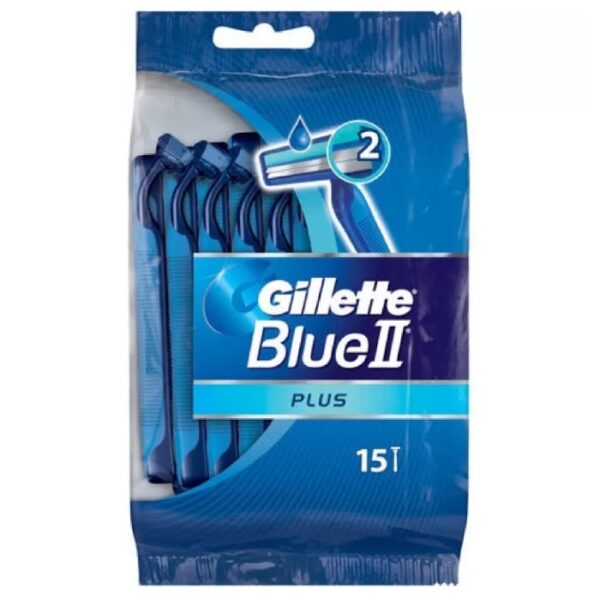Gillette Blue II Plus Disposable Razors 15 Pack