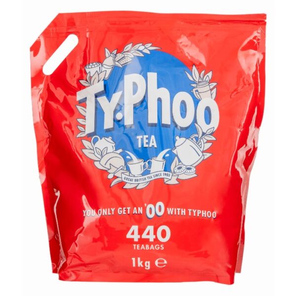 Typhoo teabags, 1kg (pack of 440)
