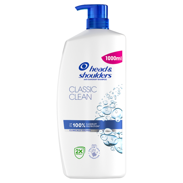 Head & Shoulders Classic Clean Anti-Dandruff Shampoo, 1L