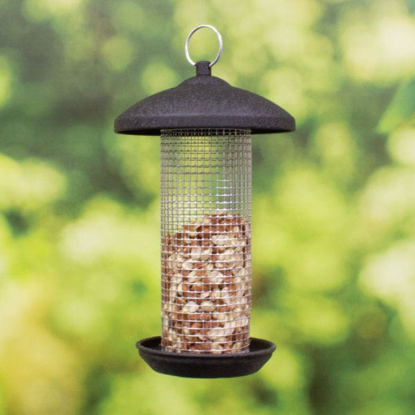 Black Steel Large Peanut Feeder