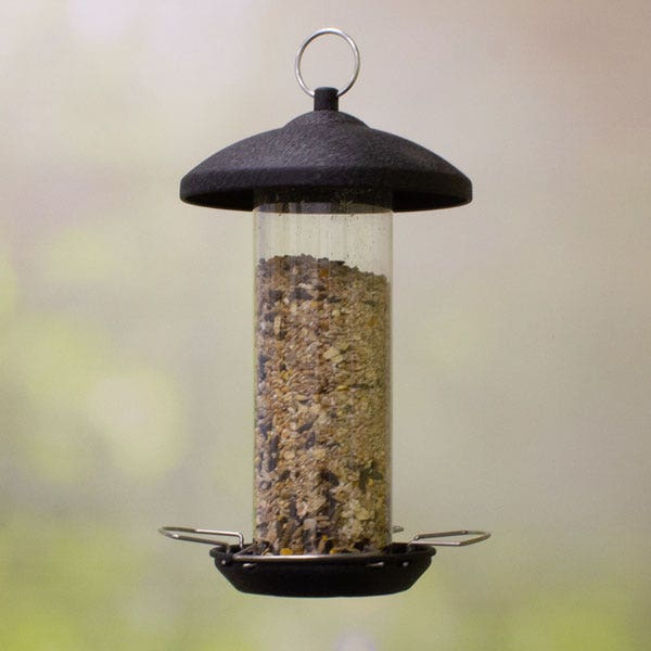 Black Steel Large Seed Feeder