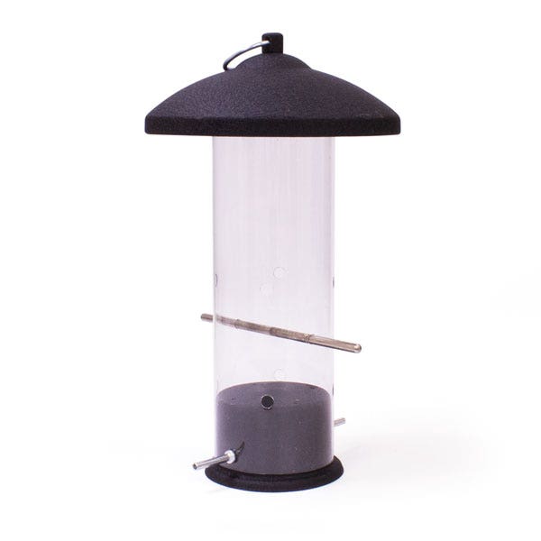 Black Steel Large Sunflower Heart Feeder