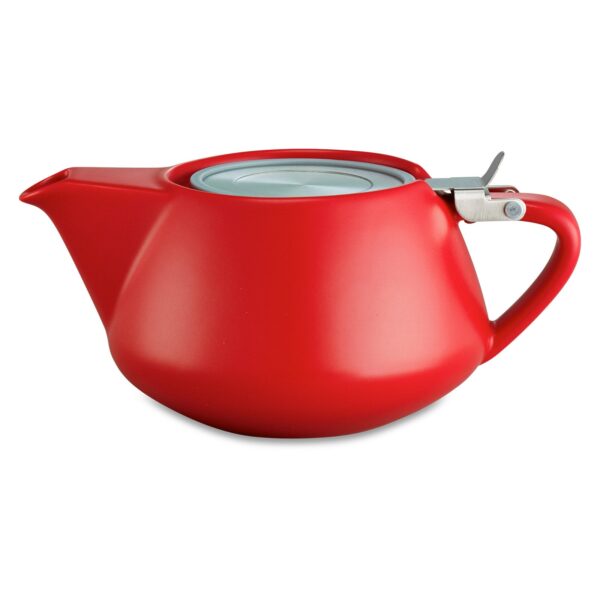 Alison appleton fritz - teapot - stainless steel infuser - red - teaware - tea for two