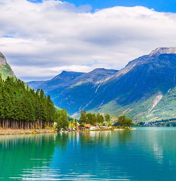 Mountain Landscapes of the Norwegian Fjords