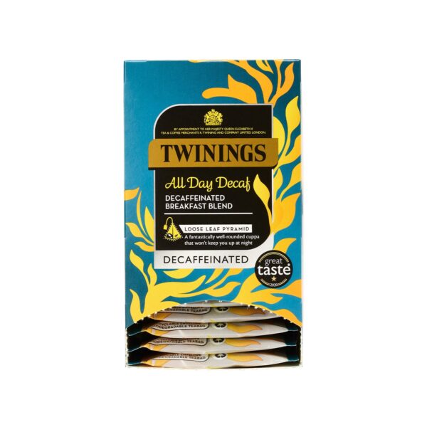 Twinings -  All Day Decaf - 15 Pyramid Bags (Individually Wrapped)