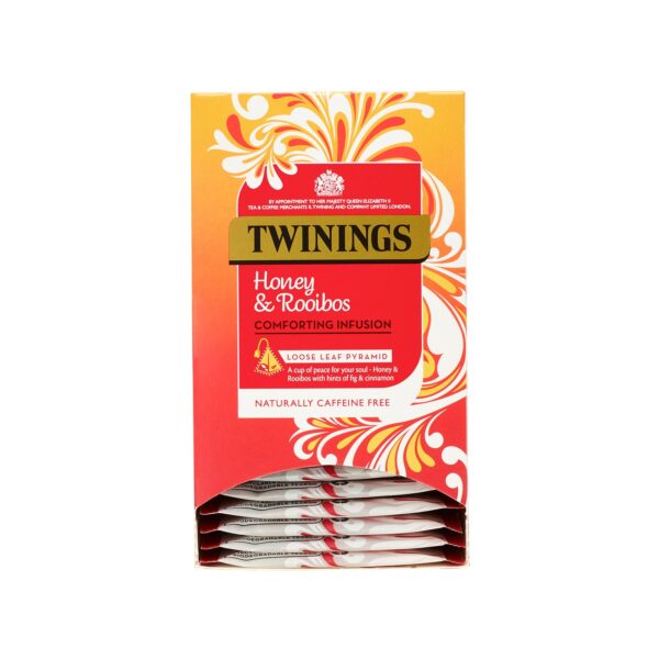 Twinings -  honey & rooibos - 15 pyramid bags (individually wrapped)
