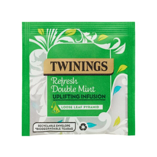 Twinings -  refresh double mint loose leaf pyramid - single envelope