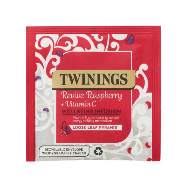 Twinings -  revive raspberry & vitamin c loose leaf pyramid - single envelope