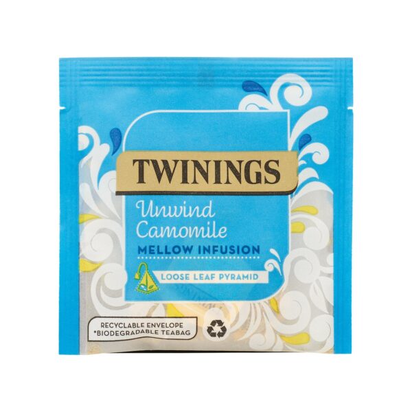 Twinings -  unwind spiced apple & camomile loose leaf pyramid - single envelope