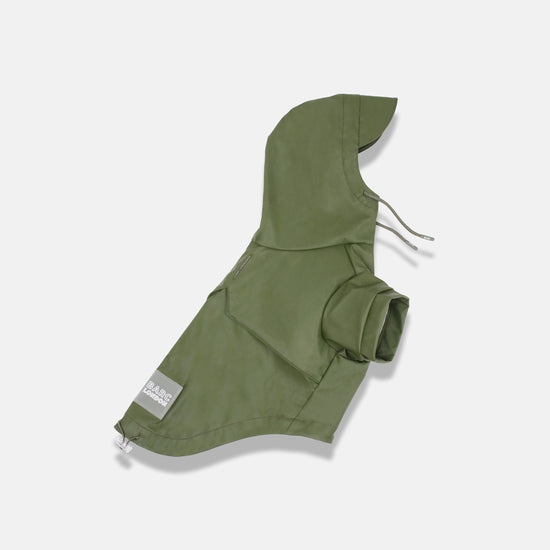 Alternative view of Green Dog Raincoat
