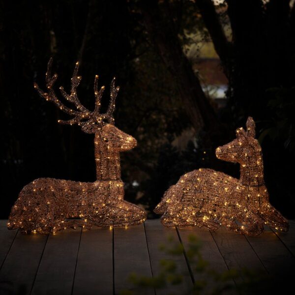 Amber Acryllic Light Up Deer