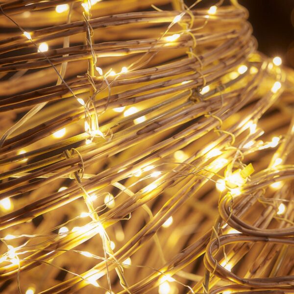 Blonde Faux Rattan Light Up Reindeer - Extra Large