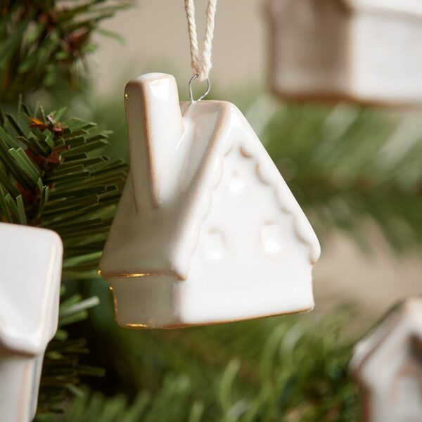 Five Porcelain House Hanging Decorations
