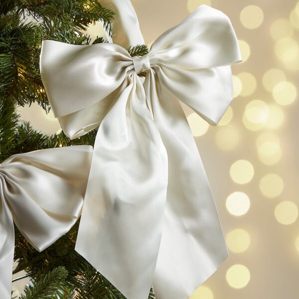 Four Supersized Satin Tree Bows