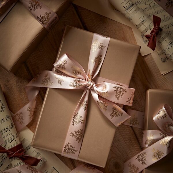 Golden Mistletoe Ribbon