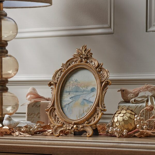 Golden Ornate Photo Frame