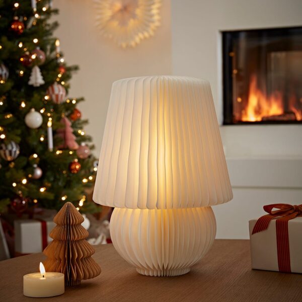 Honeycomb Paper Light Up Table Lamp