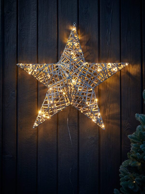 Indoor outdoor dual colour light up star