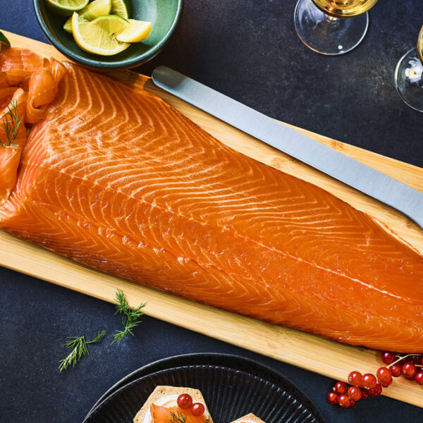 Collection Scottish Whole Side of Smoked Salmon (Serves 12)