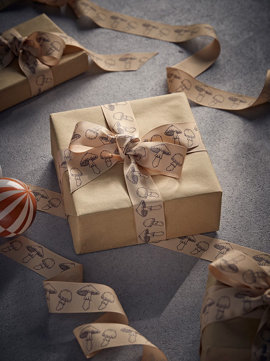 Matte mushroom ribbon Matte mushroom ribbon