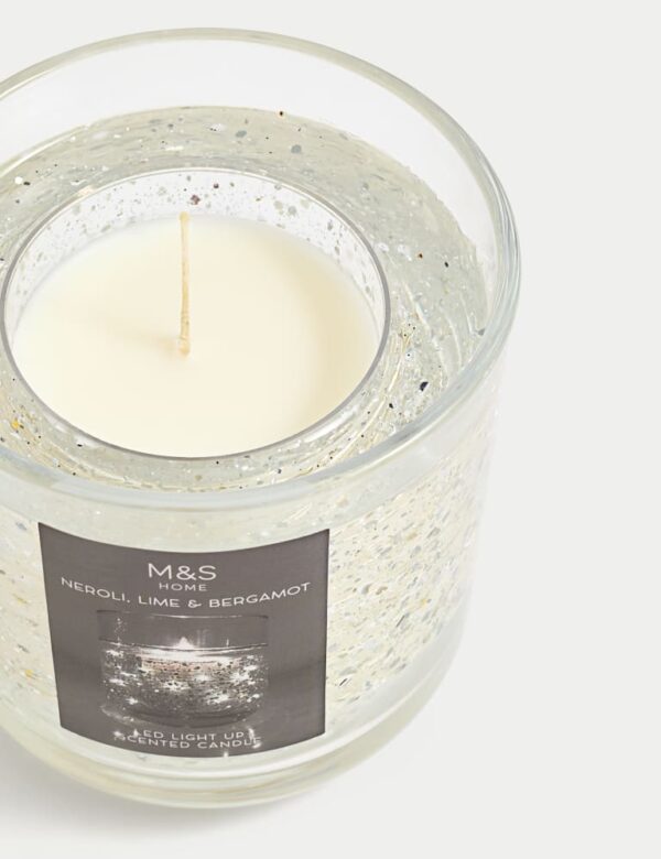Neroli, lime & bergamot light up candle