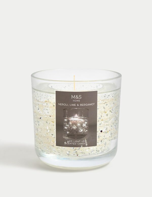 Neroli, lime & bergamot light up candle