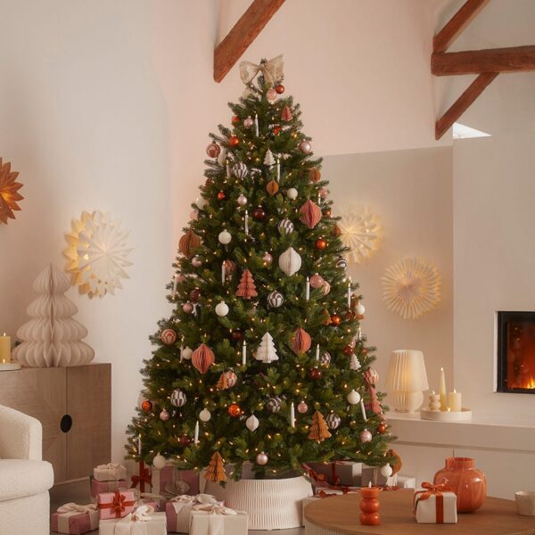 Opulent Pine Pre-Lit Christmas Tree - 8ft