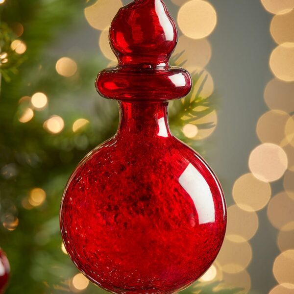 Six Luxury Crackle Glass Drops