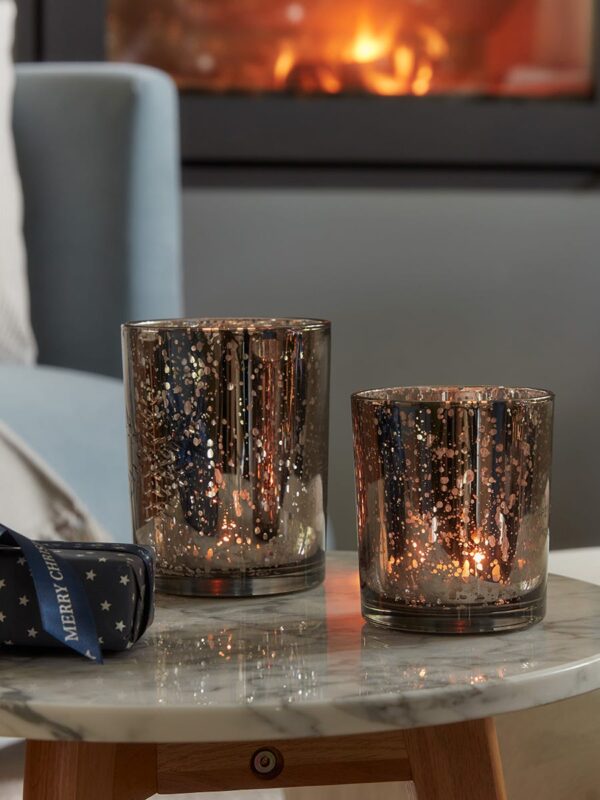 Snowflake silhouette tealight holder - large
