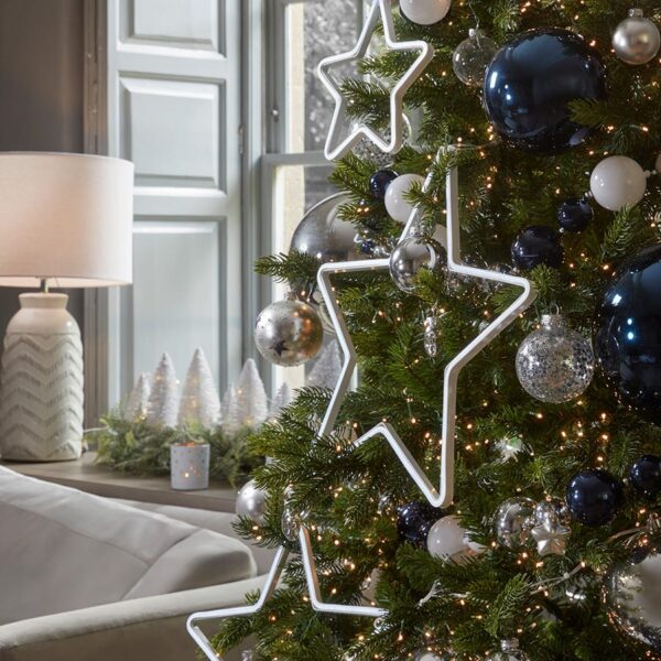Three Star Silhouette Neon String Lights