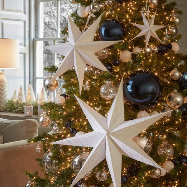 Two Hanging Paper Stars - Large