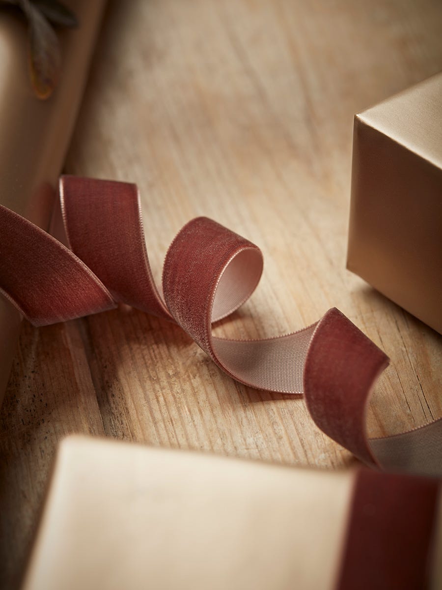 Velvet ribbon - dusky mauve Velvet ribbon - dusky mauve