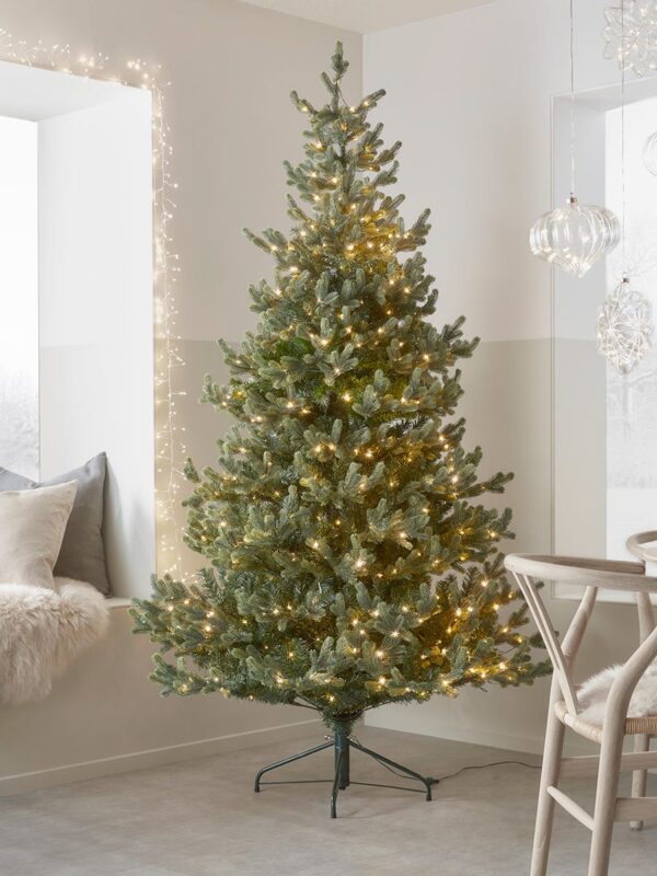 Young pine pre-lit christmas tree - 6ft
