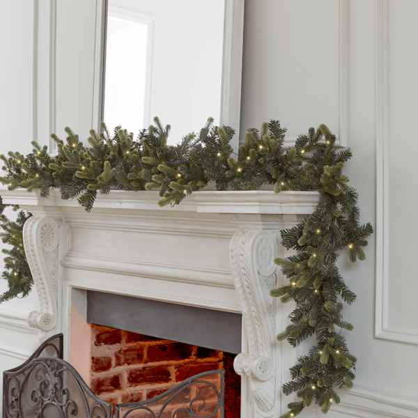 Young Pine Pre-Lit Garland