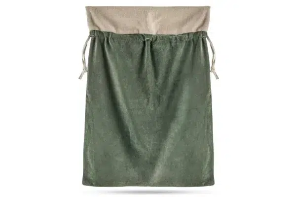 Karru cotton velvet sack - forest green