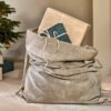 Karru Cotton Velvet Sack - Light Grey