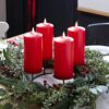 45cm Pine Advent Wreath & Red TruGlow® Candle Table Decoration