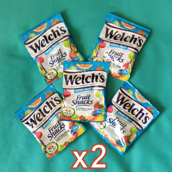 Welch's mixed fruit snacks, gluten free 10 x 25g pouches - free delivery - image 2