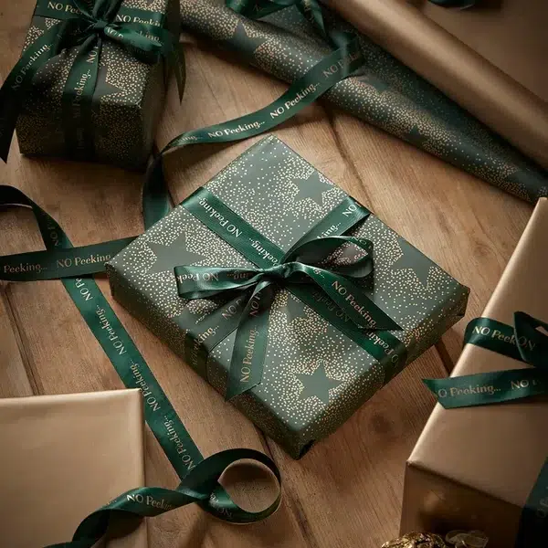 Deco Stars Luxury Reversible Wrapping Paper - 10m