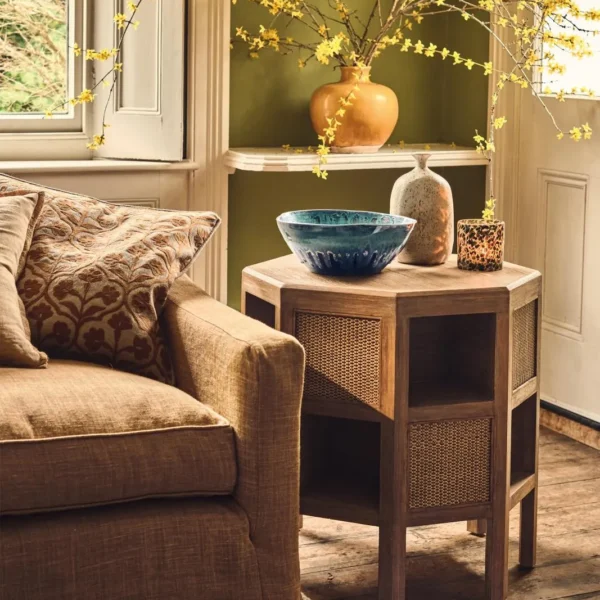 Alternative view of Otto Bayeur Wood Octagonal Side Table - Natural