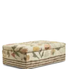 Pomona Mango Wood and Jute Upholstered Ottoman - Blossom
