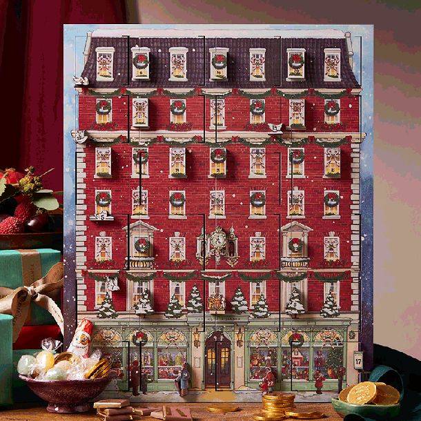 Fortnum's filled wooden house advent calendar