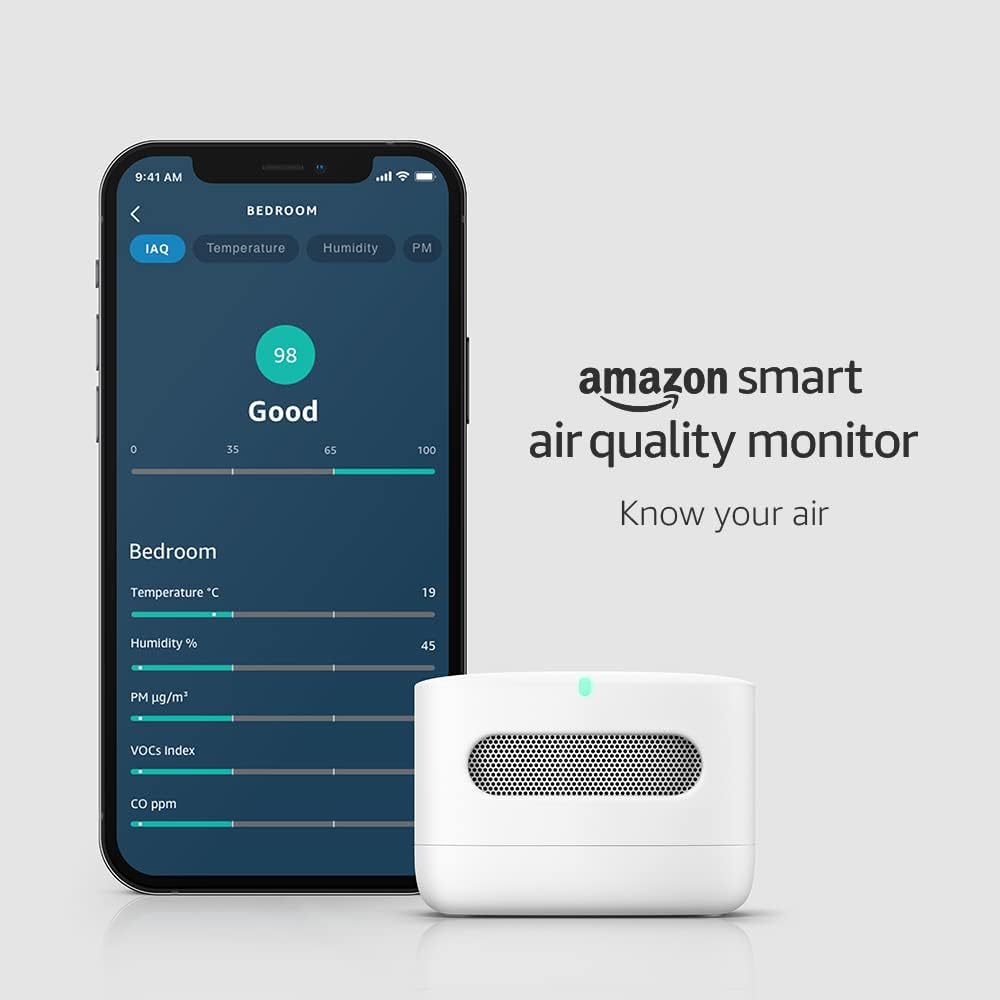 Amazon smart air quality monitor | know your air, works with alexa Amazon smart air quality monitor | know your air, works with alexa - image 2